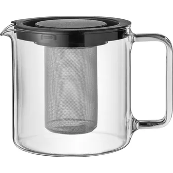 Konvice na čaj Konvice na čaj Evita, 1300 ml - průhledná/černá