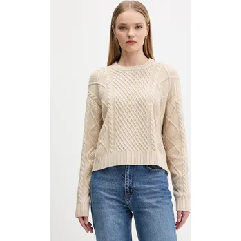 Dámský svetr Svetr s příměsí vlny Guess Jeans W5BR09.Z0561 béžová 08X, vel. M