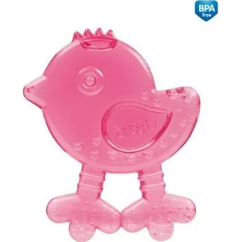 CANPOL BABIES Chladící kousátko PTÁČEK - růžové