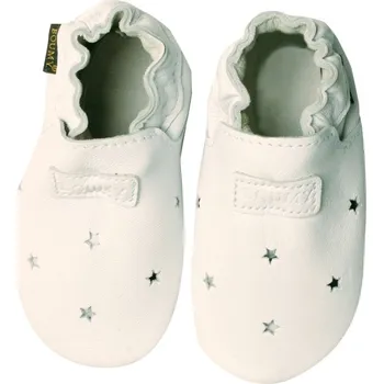 Capáčky BOUMY BASIC STAR WHITE kožené capáčky - bílé (23/XL)