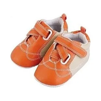 Kojenecké oblečení GMINI Capáčky tenisky celoroční such.zip křížem oranžové vel. 2