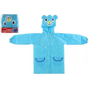 Pláštěnka OSTATNÍ Quanyaya Pláštěnka dětská medvídek velikost 110-120cm modrá