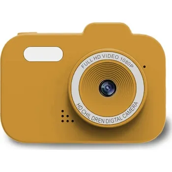 Digitální kompakt Zazu FUN Dětský digitální fotoaparát 48Mpx, video Full HD, MP3 - žlutý