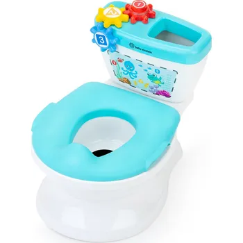 Hračka pro nejmenší BABY EINSTEIN Toaleta dětská se zvukem 2v1 Geared for Success™ 18m+