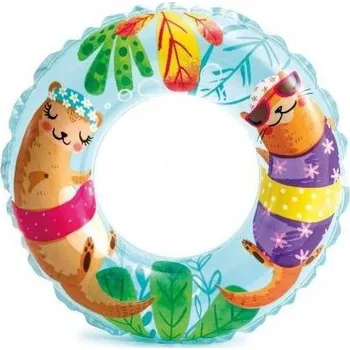 Nafukovací kruh INTEX 59242 Plavací nafukovací kruh 61cm od 6 let - VYDRA zel.modrý
