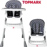 TOP MARK JESS Jídeelní židlička 2v1 ŠEDÁ hvězdy