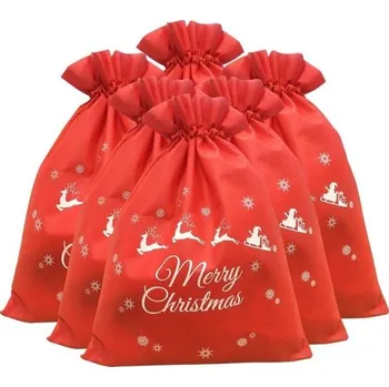 Vánoční dekorace Vánoční pytlík na dárky (3 ks)