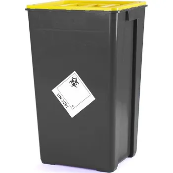 Odpadkový koš Klinik box - nádoba na kontaminovaný odpad 60l černá