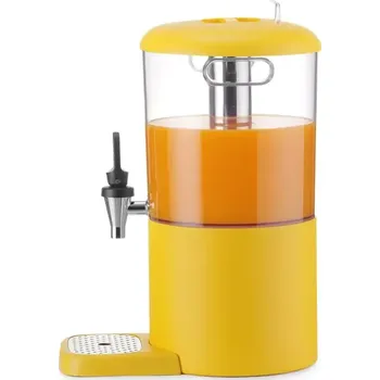 Dávkovač mýdla Dávkovač na džus, 4 l UNIQ, navržený Robertem Bronwasserem, žlutý, 315x211x(V)431mm | HENDI 425022