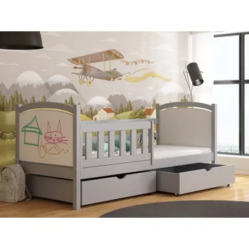 Dětská postel Dětská postel s úložným prostorem Neo Barva dřeva: Šedá, Rozměry: 80x180