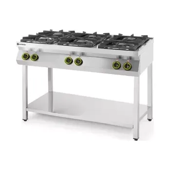 Sporák Kitchen Line Plynový sporák HENDI 226094 se 6 hořáky