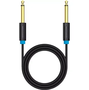 Datový kabel Audio kabel 6,35 mm TS Vention 3 m černý
