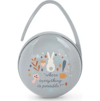 dudlíky SUAVINEX DUO krabička na šidítka WONDERLAND - TMAVĚ MODRÁ