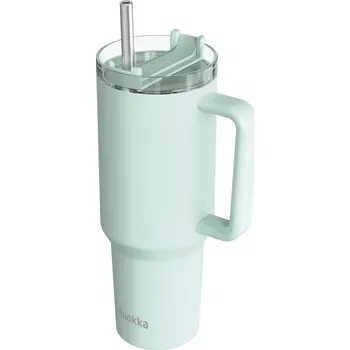 Quokka Nerezový termohrnek s brčkem Stream Turquoise 1200 ml