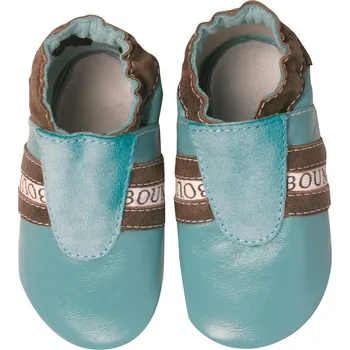 Capáčky BOUMY APPLIQUE TRACKSHOE Turquoise kožené capáčky 23/XL