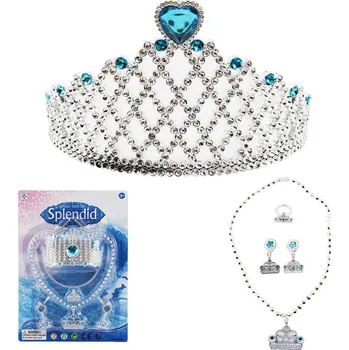 Náhrdelník TEDDIES Splendid 975 Sada krásy plast korunka, náhrdelník, naušnice na blistru