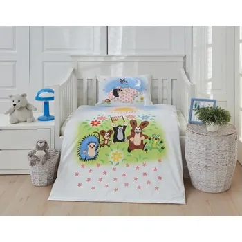 Povlečení MATĚJOVSKÝ Dětské povlečení 90x130cm, 60x40cm KRTEK a POČÍTADLO