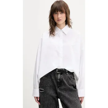 Dámská košile Bavlněná košile Hugo Blue Edafne_B 50555625 bílá 00X, vel. 32