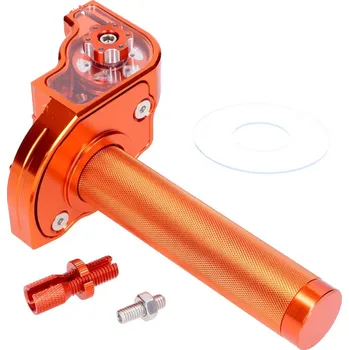 Motodíl 101 Octane Rychlopal oranžový CNC pro řídítka 22 mm pro Moped, Moped 54043