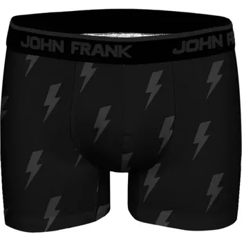 Boxerky Pánské boxerky z micromodalu s motivem blesků John Frank JFBJACQ11 flash velikost M