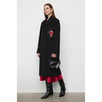 Dámský kabát Kabát s příměsí vlny Medicine dámský, černá barva RW25-KPDB03 99X, vel. S