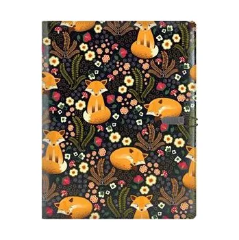 Konferenční stolek Konferenční desky GEP DESIGN v dárkové krabičce černé - Liška s čistým blokem