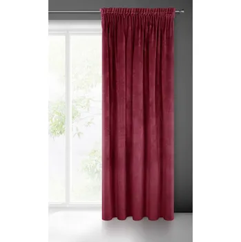 Závěs HOTOVÝ ZÁVĚS RIA NA PÁSCE 140X270 CM BORDOVÁ