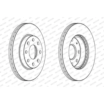 Brzdový kotouč Brzdový kotouč FERODO DDF1279C