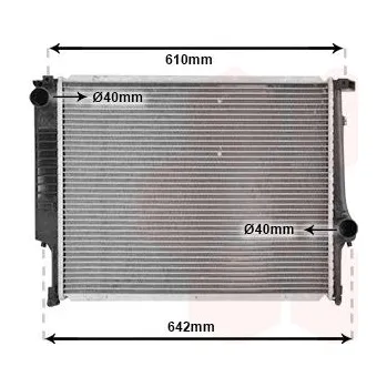 Chladič motoru Chladič, chlazení motoru VAN WEZEL 06002096