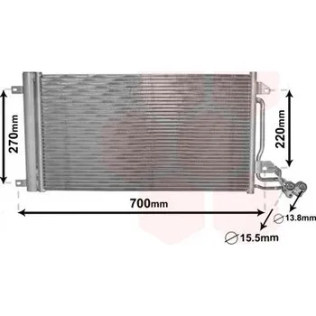 Výparník klimatizace Kondenzátor, klimatizace VAN WEZEL 49005038
