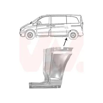 Příslušenství karosérie Boční stěna VAN WEZEL 3080141