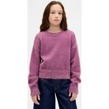Dívčí oblečení GAP Dívčí Dětský chlupatý svetr s metalickou nití GAP Růžová S (2967353)