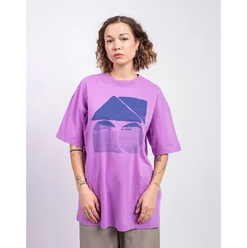 Dámské tričko Patagonia W's Oversized Driftways Organic T-Shirt Brisk Purple XS