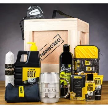 Dárkový potravinový koš Manboxeo Bedna pro garážmistra