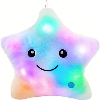 Dekorativní polštářek Svítící polštář ve tvaru hvězdy