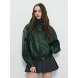 Bunda z imitace kůže - M - House - khaki - 378HW-87X