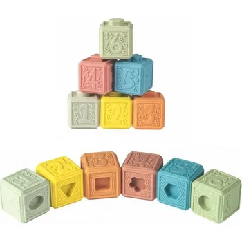 Hračka pro nejmenší MAC Toys ZIRO Kostky tvary a čísla, 6m+