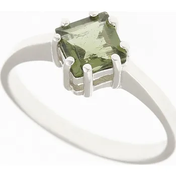 Prsten My Moldavite Stříbrný prsten s vltavínem 361-8444 56.5 mm