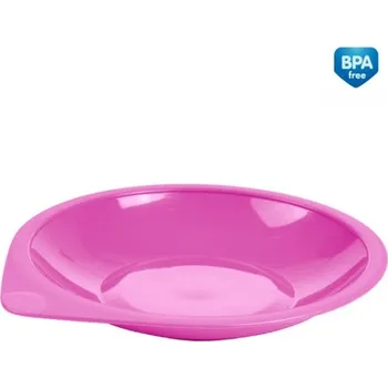 dětská jídelní sada CANPOL BABIES BASIC: Talířek 2ks 180ml Růžový