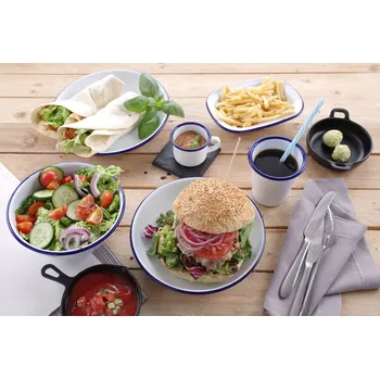 Talíř Hluboký smaltovaný talíř - ø 20 cm | HENDI 621257