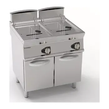 fritéza Dvoukomorová plynová fritéza 2 x 17 l 33 kW s uzavřeným dnem | TECNOINOX 713127