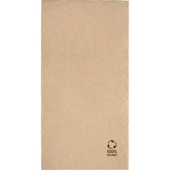 Papírový ubrousek Ubrousky z recyklovaného papíru Recyclio, 40x40 cm