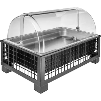 Chladící vitrína Portland 6,5 cm z nerezové oceli 1/1