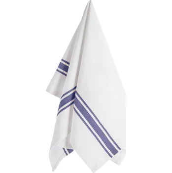 Utěrka Bavlněná utěrka Rügen, 50x70 cm - bílá/modrá