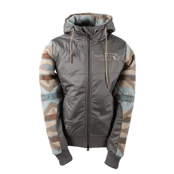 Dámská mikina RANCHGIRLS Dámská bunda Polar Fleece Pro Shield "CHARLEE" desert ice/tan Velikost: XXL