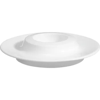 Talíř Pohárek na vajíčko plochý Base, 12 cm - bílá
