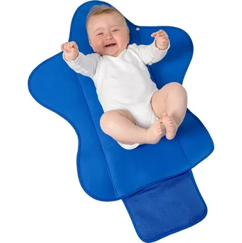 Přebalovací podložka BIBETTA Cestovní přebalovací podložka neoprenová modrá Květiny, 0m+