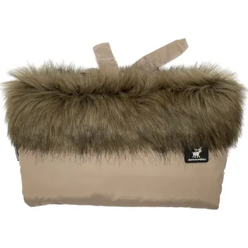 Rukávník COTTONMOOSE Rukávník na kočárek MOUSE YUKON CAMEL, hnědá kož