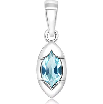 Přívěsek Roset Blue Topaz - stříbrný přívěsek s modrým topazem