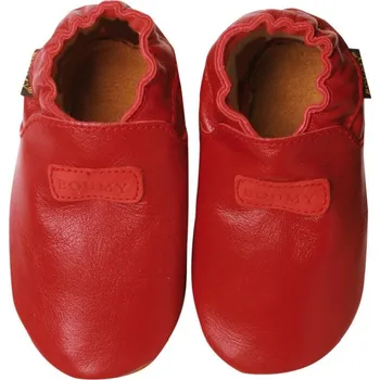 Capáčky BOUMY BASIC STAR RED kožené bačkůrky tm.červené (21/L)